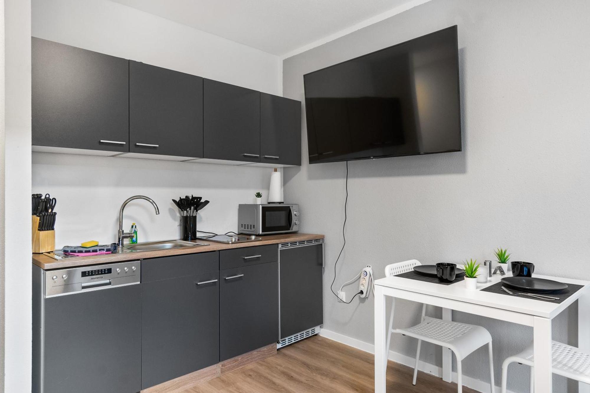 Messe, Monteure, Budget - Einfache Komfortable 2 Personen Wohnung Duisburg Exterior foto